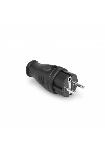 Вилка мережева IP44 з/з пряма 16А чорна TITANUM STANDARD ТF-PL116IP-B - 485081