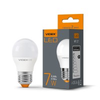 LED лампа VIDEX  G45e 7W E27 4100K VL-G45e-07274 - 297293