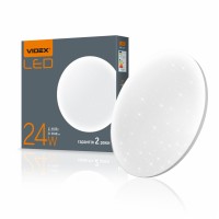 LED світильник настінно-стельовий VIDEX 24W 4100K Зоряне небо VL-CLR-244S - 298429