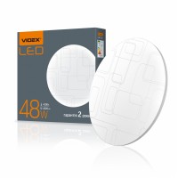LED світильник настінно-стельовий VIDEX 48W 4100K Прямокутники VL-CLR-484R - 298399