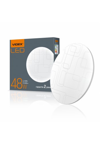 LED світильник настінно-стельовий VIDEX 48W 4100K Прямокутники VL-CLR-484R - 298399