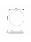 LED світильник настінно-стельовий VIDEX 48W 4100K Зоряне небо VL-CLR-484S - 298405