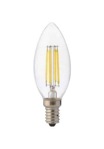 Світлодіодна лампа FILAMENT CANDLE-4 4W Е14 4200К HOROZ ELECTRIC 001-013-0004-030