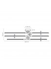 LED світильник стельовий VIDEX CLD013 40W 3000-4000-6000K White VL-CLD013-40CW - 489980