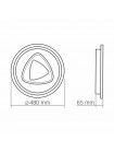 LED світильник функціональний VIDEX DECORA 56W VL-CLD-997-SL VL-CLD-997-SL - 486378