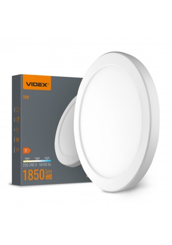 LED світильник круглий VIDEX DL6R 18W 3000K-4000K-6500K White VL-DL6R-18CW - 487917