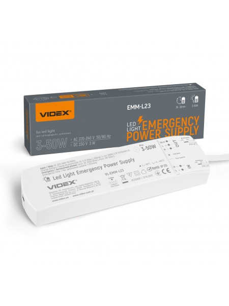 Блок аварійного живлення для LED світильників VIDEX VL-EMM-L23 VL-EMM-L23 - 487887