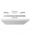 LED світильник квадратний VIDEX DL6S 24W 3000K-4000K-6500K White VL-DL6S-24CW - 487955