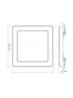 LED світильник квадратний VIDEX DL6S 24W 3000K-4000K-6500K White VL-DL6S-24CW - 487955