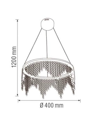 Світлодіодна люстра ASTORIA-25 25W HOROZ ELECTRIC 
019-040-0025-010