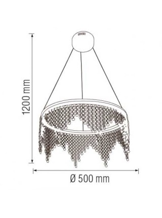 Світлодіодна люстра ASTORIA-32 32W HOROZ ELECTRIC 
019-040-0032-010