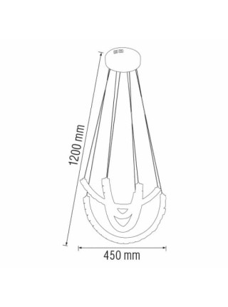 Світлодіодна люстра AVATAR 33W HOROZ ELECTRIC 
019-039-0033-010