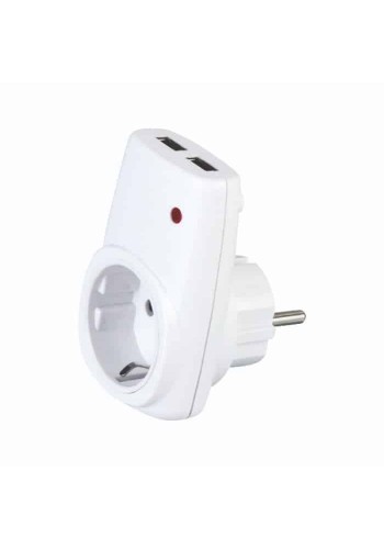 Розетка з заземленням + USB AXIS HOROZ ELECTRIC 113-001-0001-010