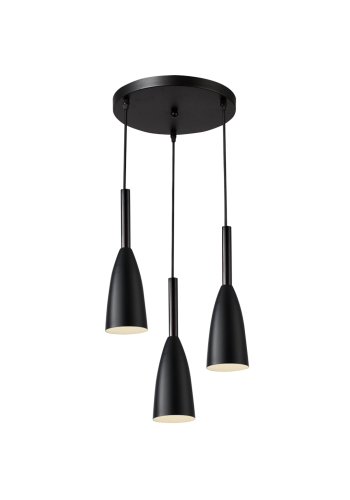 Світильник HOPFEN LOFT BELL 3 BK (E27, max 3 x 40W)