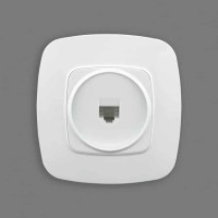 Розетка телефонна біла ELA HOROZ ELECTRIC 
112-007-0010-010