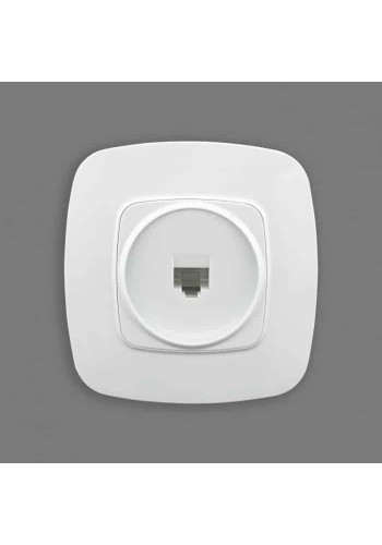 Розетка телефонна біла ELA HOROZ ELECTRIC 112-007-0010-010