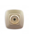 Розетка ТВ золото ELA HOROZ ELECTRIC 112-007-0009-030