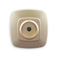 Розетка ТВ золото ELA HOROZ ELECTRIC 
112-007-0009-030
