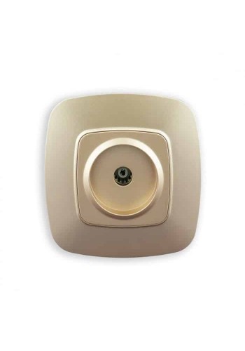 Розетка ТВ золото ELA HOROZ ELECTRIC 112-007-0009-030