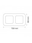 Рамка 2-на золото ELA HOROZ ELECTRIC 112-007-0012-030