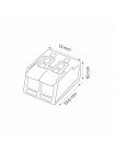 Клемник 2-х полюсний SLIM CONNECTOR-2 HOROZ ELECTRIC 103-002-0002-010