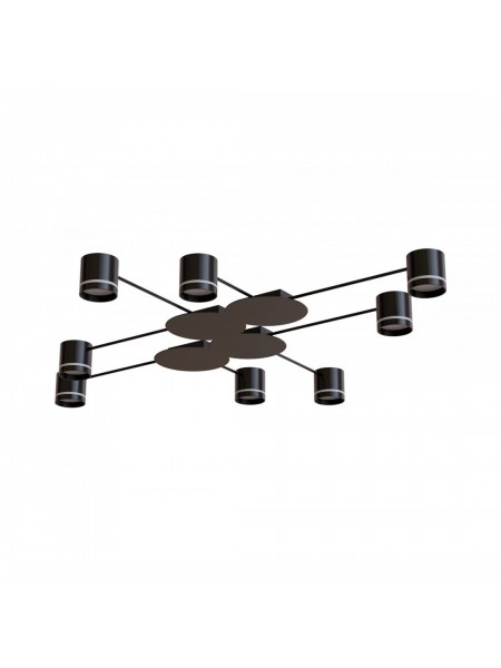 Світильник STARK CL-8/4-133 8xGX53 BK, 1060х100мм, чорний, HOPFEN