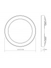 LED світильник круглий VIDEX DL6R 18W 3000K-4000K-6500K White VL-DL6R-18CW - 487917