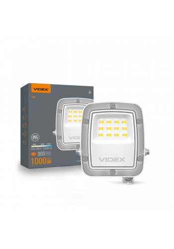 LED прожектор VIDEX F5 10W 3000-5000-6500K 230V White (VL-F5-010CW) VL-F5-010CW - 400462