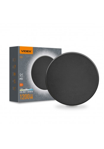 LED світильник настінний IP65 VIDEX WL03 12W 3000K-4000K-6500K Black VL-WL03-12CB - 487962