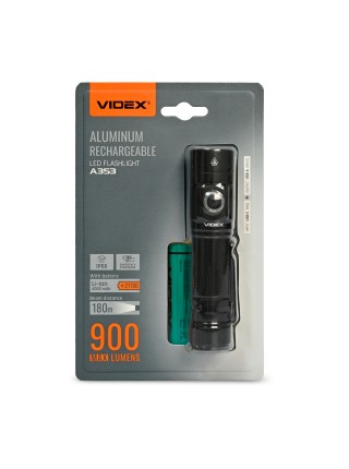 Портативний світлодіодний ліхтарик VIDEX VLF-A353 900Lm 5000K VLF-A353 - 485029