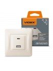 Розетка USB-A + USB-C PD20W кремова VIDEX BINERA VF-BNCHRUC20-CR - 486439