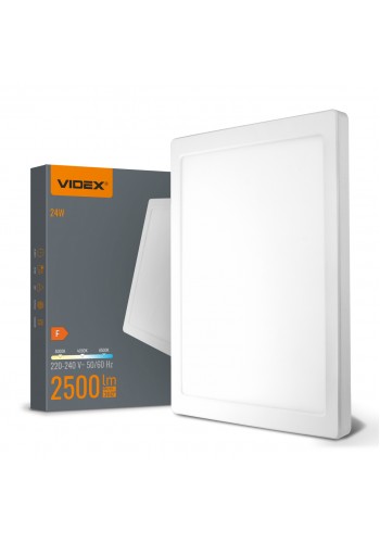 LED світильник квадратний VIDEX DL6S 24W 3000K-4000K-6500K White VL-DL6S-24CW - 487955