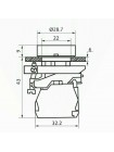Кнопка Старт FP4-BA31 1NO зелена без фіксації Промфактор