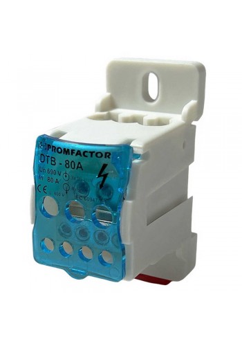 Колодка клемна розподільча 7р 80А ПФ ( DTB080 )