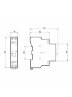 Контактор модульний MCF3i 25-20 2P з ручним керуванням Промфактор ( MCF3i2520230 )