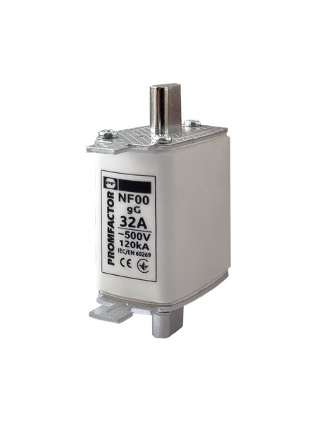 Запобіжник NF00.32A 500V 120kA Промфактор ( NF0032 )