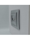 Розетка ELBI ZENA Silverline сірий металік комп'ютерна 1-на без рамки (609-011000-247 )