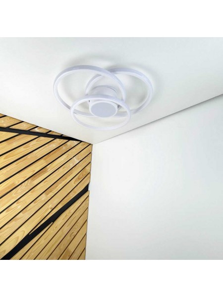 Світильник LED smart FORSAGE+пульт круг 100W 3000-5000K IP20 білий ( 220775 )