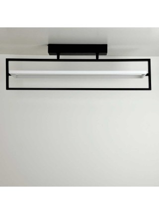 Світильник LED smart PRADA+пульт 60W 3000-5000K IP20 прямокутник чорно-білий Violux ( 220715 )