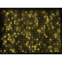 Гірлянда зовнішня DELUX CURTAIN 912LED 2x3m жовтий/білий IP44