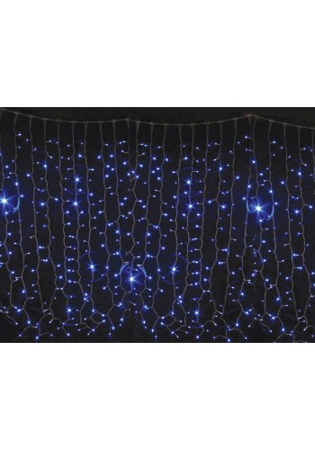 Гірлянда зовнішня DELUX CURTAIN 456LED 2x1.5m синій/білий IP44