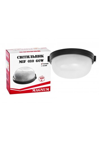 Світильник настінно-стельовий MAGNUM MIF 010 NEW 60W E27 чорний
