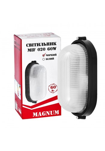 Світильник настінно-стельовий MAGNUM MIF 020 NEW 60W E27 чорний