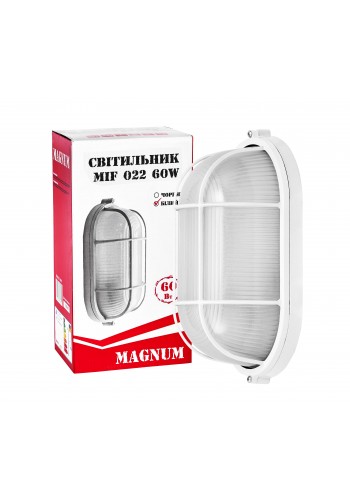 Світильник настінно-стельовий MAGNUM MIF 022 NEW 60W E27 білий