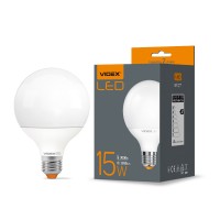 LED лампа VIDEX  G95e 15W E27 3000K VL-G95e-15273 - 298054