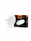LED светильник с регулировкой цветности, встраиваемый круглый VIDEX 12W 3000-6200K С3