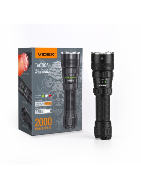 Тактичний світлодіодний ліхтарик VIDEX VLF-AT255RG 2000Lm 5000K VLF-AT255RG - 483704