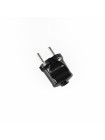 Вилка мережева б/з пряма 10А чорна TITANUM STANDARD TF-PL110-B - 483957