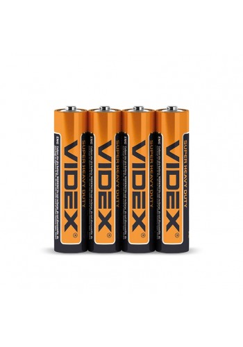 Батарейка сольова Videx R03P/AAA 4шт SHRINK R03P/AAA 4pcs S - 290423