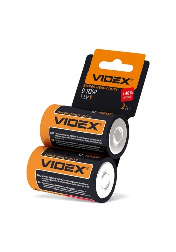 Батарейка сольова Videx R2OP/D 2шт SHRINK CARD R2OP/D 2pcs SC - 292809